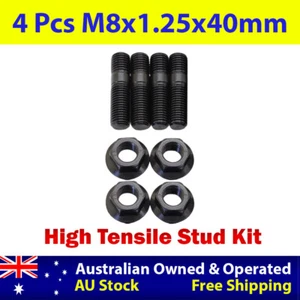 4 Pcs M8x1.25x40mm High Tensile Stud Kit for Manifold & Turbo - Foto 1 di 5