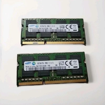 Lot Of 2 - Samsung M471B1G73QH0-YK0 8GB PC3-12800 DDR3-1600 Laptop Memory - Image 1 of 2