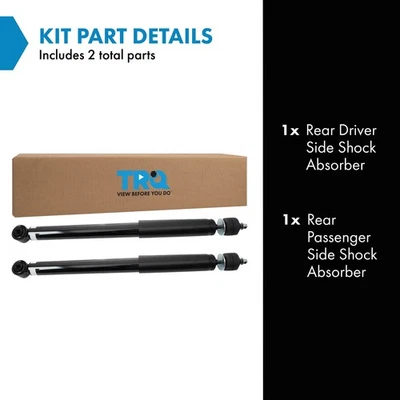 TRQ Rear Shock Set For 2013-2022 Acura ILX Foto 1 de 4