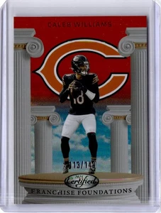 Caleb Williams 2025 Panini Certified Franchise Foundations Orange #/149 Bears - Picture 1 of 2