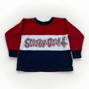 Scooby Doo Sweatshirt Toddler 4T Colorblock Vintage 90s Cartoon Network - Picture 1 of 8