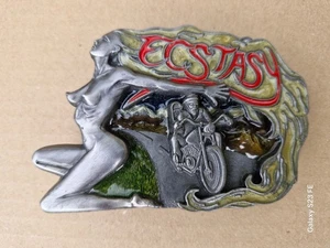 Ecstasy Freedom Belt Buckle, Biker, Nude, Love, Open Road, Dragon Designs - Picture 1 of 6