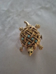 Vintage Pedre Swiss Turtle Brooch Watch – 17 Jewels Incabloc – Fully Working! - Picture 1 of 9
