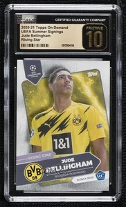 2020 On Demand UCL Summer Signings Rising Star Jude Bellingham CGC 10 Rookie RC - Picture 1 of 3