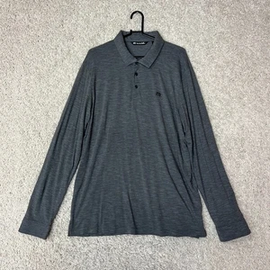 Travis Mathew Poloshirt Herren XL grau langarm leicht Golf Freizeit - Bild 1 von 8