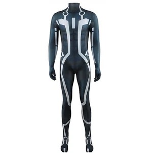 Cosplay TRON Legacy Jumpsuit Halloween Adult Kids Zentai Bodysuit Zentai Mens - Picture 1 of 4