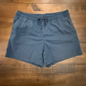 L.L.Bean Favorite Fit Women's Blue Casual Shorts Elastic Waist Size 10 - Picture 1 of 5