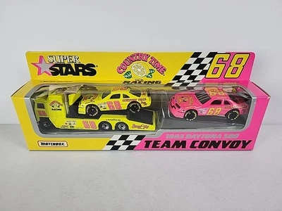 Matchbox Team Convoy Set 68 Bobby Hamilton Country Time Kenworth Hauler 2 Cars - Image 1 of 4