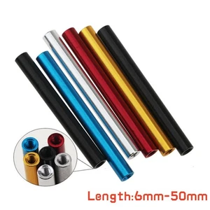 10Pcs Aluminum Alloy 6mm - 50mm Long Round M2 Threaded Standoff Spacer Nuts Rod - Picture 1 of 6