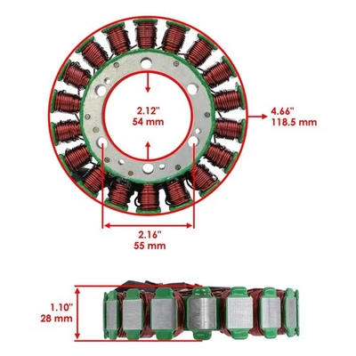 Estator para Honda VT750DC VT-750DC Shadow Spirit 2001 2002 Foto 1 de 4
