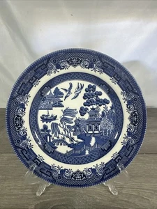 Churchill: Blue Willow: 8" Salad Plate (England) - Picture 1 of 4