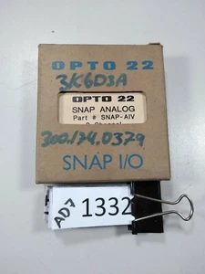 OPTO 22 SNAP ANALOG SNAP-AIV 2 CHANEL VOLTAGE INPUT +/-.+/-5VDC - Picture 1 of 9