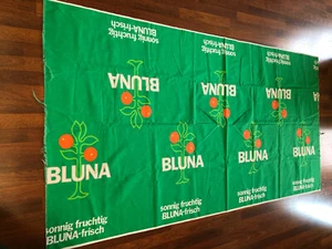 Vintage German Retro BLUNA Soda Pop Soft Drink Beverage Promotional Fabric MCM - Picture 1 of 5