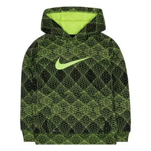 NIKE Sudadera con Capucha Niños 4 THERMA Dri-Fit Forrada de Vellón Capucha Pull Over Bolsillo Juvenil Nueva con Etiquetas - Imagen 1 de 2