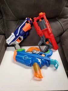 Nerf Toys - Lot of 3 - Buzzsaw - Mega Cybershot and Distruptor - Picture 1 of 6