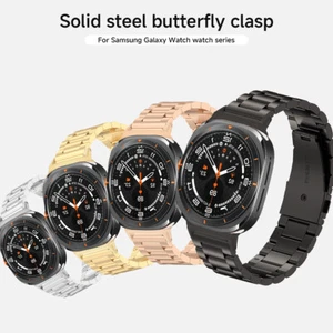 No Gap Metal Bands For Samsung Galaxy Watch Ultra 47mm Stainless Steel Strap - Picture 1 of 34