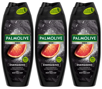 3 PALMOLIVE MEN ENERGISING 3 в 1 шампунь гель для душа цитрусовые масла магний 250 мл - Изображение 1 из 4