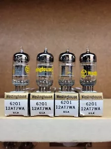 Vintage Quad Westinghouse 6201 12at7wa - Picture 1 of 1