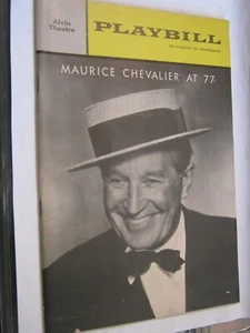 April 1965 Playbill MAURICE CHEVALIER at 77, Alvin Theater Only 34 Performances - Picture 1 of 9