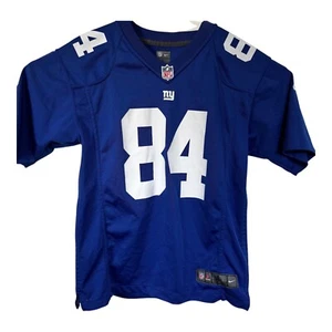 NFL Nike NY Giants Jersey Short Sleeve #84 Donnell Size Large 14-16 V-Neck - Picture 1 of 9