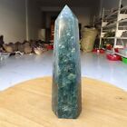 550G Natural Blue Apatite Quartz Crystal Wand Obelisk Point Rock Healing