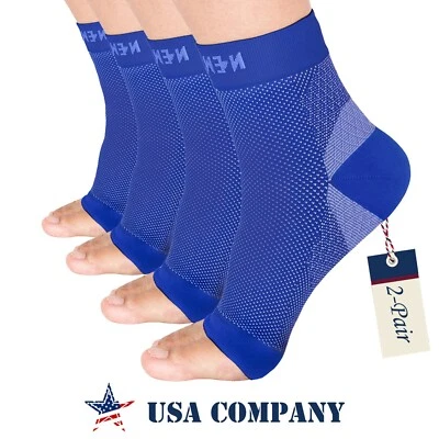 ⭐2 PARES | NEWZILL Calcetines de compresión mangas para pies/fascitis plantar 20-30 mmHg⭐ Foto 1 de 4