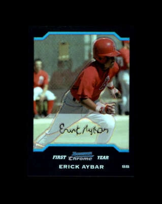 2004 Bowman Chrome Refractors #172 Erick Aybar (ref 163957) - Image 1 of 2
