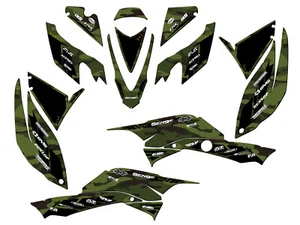 Kit de gráficos TRX 400 APACHE 2008-2012 verde Senge compatible con Honda - Imagen 1 de 7