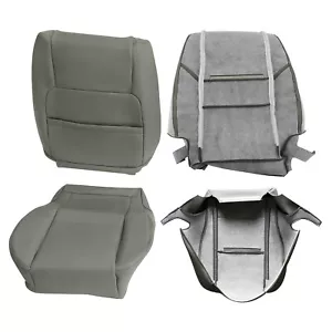 4x Leather Seat Cover Gray Set for Toyota Sequoia 2000 2001 2002 2003 2004-2007 - Foto 1 di 12