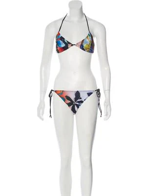Conjunto de bikini floral de dos piezas Clover Canyon traje de baño talla grande nuevo con etiquetas $168 Foto 1 de 3