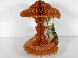 Antigua tarjeta circular de San Valentín de panal Cupido a mi novia 10" - Imagen 1 de 12