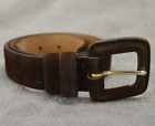 Banana Republic Suede Leather Dress Belt Brown Size 30 Style 741235 Made in USA