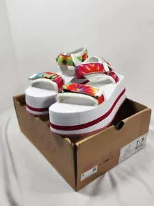 Sugar Women's Sandal Shoes JSF976 7.5 US 38 UK Hook And Loop White NOB - Picture 1 of 9