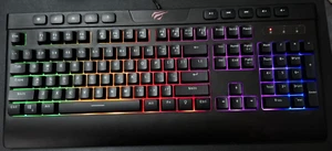 Havit KB487L RGB Multi Function Media Backlit Gaming Keyboard - Please See Pics - Picture 1 of 17