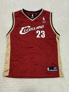 Lebron James Cleveland Cavaliers Jersey #23 Reebok Size Youth Large - Picture 1 of 8