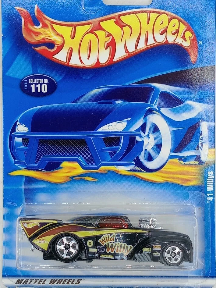 2001 Hot Wheels Wild Willy #110 Rare Black 1:64Scale  - Image 1 of 3