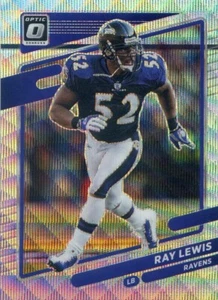 2021 Panini Donruss Optic RAY LEWIS #131 Wave Prizm #132/299 RAVENS - Picture 1 of 1