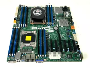 Placa madre SuperMicro X10DRH-CT LGA 2011 DDR4 SDRAM PCIe 3.0 E-ATX con CPU (GP) - Imagen 1 de 2