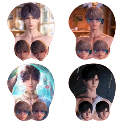 Alfombrilla de ratón de anime Love and Deepspace antideslizante 3D estéreo brazaletes dibujos animados juegos con disfraces... Foto 1 de 4