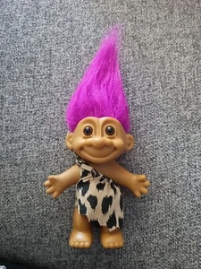 Vintage 1990βs Russ Troll Caveman Pink Hair 11cm - Picture 1 of 3