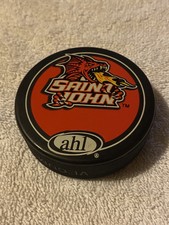 Saint John Flames American Hockey League (AHL) Official Game Puck