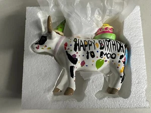COW PARADE FIGURINE #47331 "HAPPY BIRTHDAY TO MOO!" 2007 BRAND NEW IN BOX - Picture 1 of 6