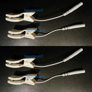 4 Ear Clip Electrodes for TENS 3000 and 7000 Massagers - Picture 1 of 5
