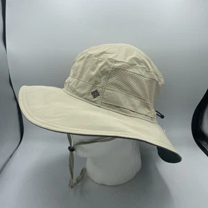 Columbia Omni-Shade Fishing Hat Khaki Vented Hiking Sun Cap Mens Tan - Picture 1 of 6
