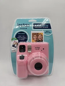 New Fujifilm Instax Mini SE Pink Instant Camera + Instant Film Pack (10 Sheets) - Picture 1 of 14