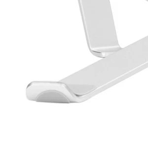 Laptop Stand Aluminum Alloy Silver Foldable Design Regulable Height Heat D AM - Afbeelding 1 van 23