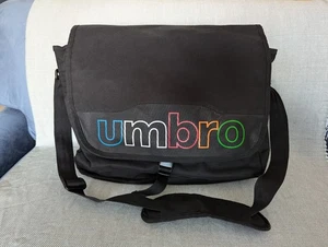 Umbro Messenger Shoulder Bag Black Rainbow Design - Picture 1 of 5
