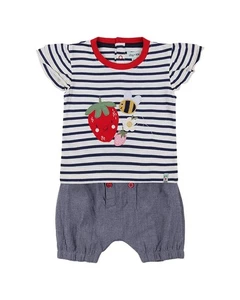 Lilly And Sid Busy Bee Applique Short Set 0-6 Months - Picture 1 of 6