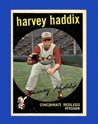 1959 Topps Set-Break #184 Harvey Haddix EX-EXCELENTE ESTADO *GMCARDS* - Imagem 1 de 2