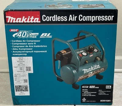 Makita AC001GM1 40V MAX XGT Kit Compresor Sin Escobillas Inalámbrico 2 Gal Serie Silenciosa Foto 1 de 2